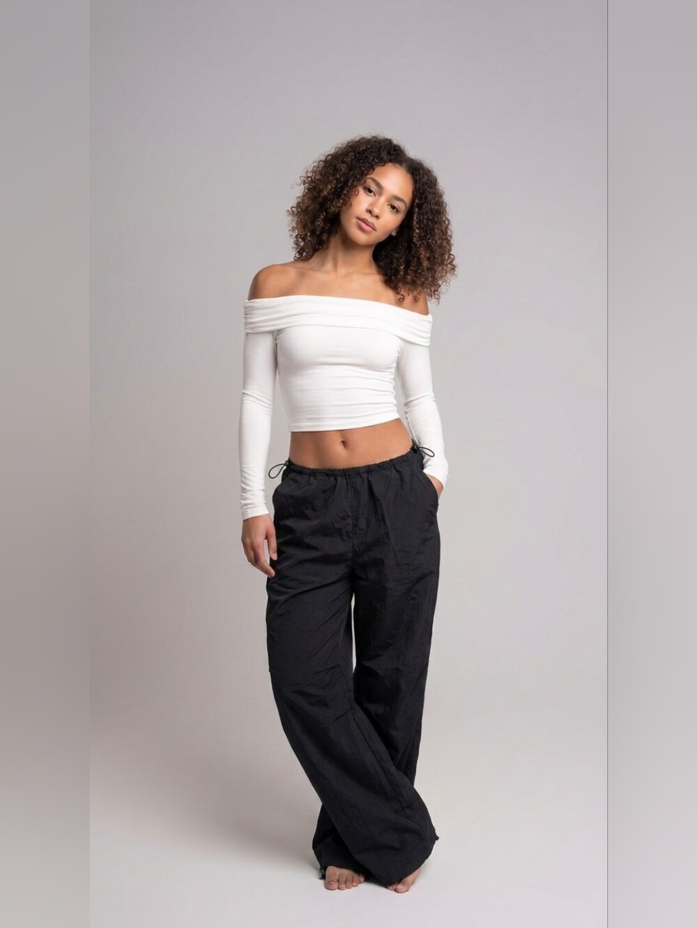 Forever 21 Black Women's Jogger Pants with Drawstring